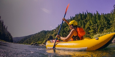 White water rafting along the "Wild and Scenic" Rogue River in southern Oregon.