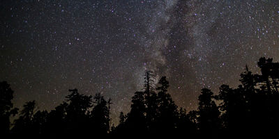 A view of the Grand Canyon's dark skies