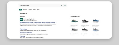 An example of paid search promotion when partnering with Dick's Sporting Goods