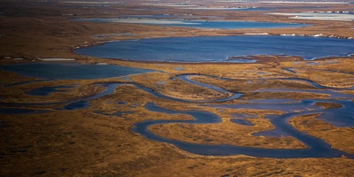 An ariel viiew of BLM-managed National Petroleum Reserve-Alaska