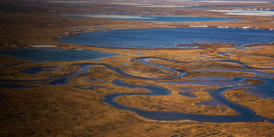 An ariel viiew of BLM-managed National Petroleum Reserve-Alaska