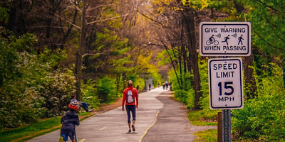 hikers on a trail