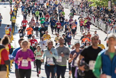 Picture of runners in a marathon.