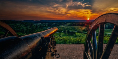 Sunset Over Gettysburg Battlefield