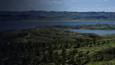 Overlooking the fortpeck lake from the charles m russell wildlife reserve.