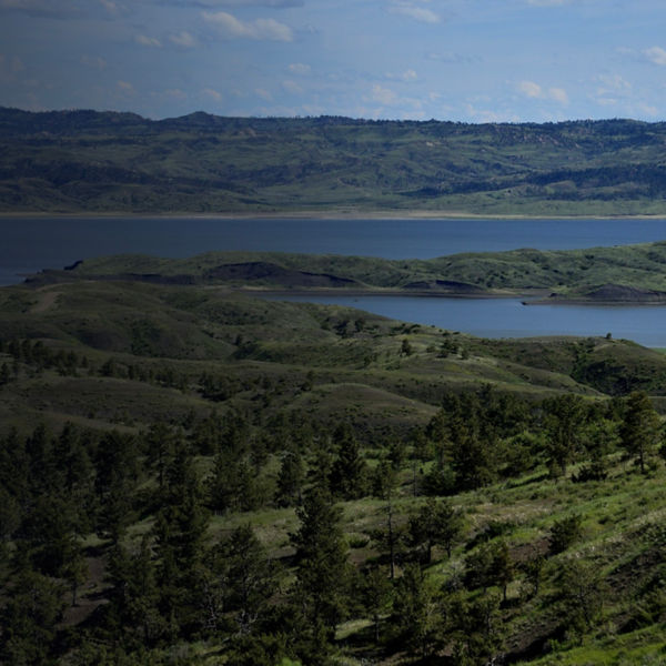 Overlooking the fortpeck lake from the charles m russell wildlife reserve.