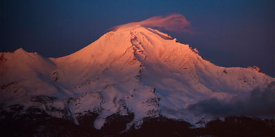 A view of Mount Shasta, CA