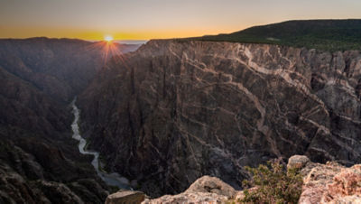 Dragon Point Overlook of Painted Wall, Black Canyon of the Gunnison National Park