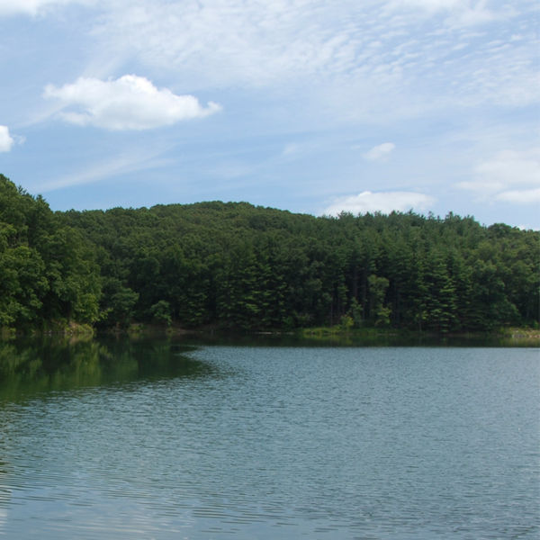 of Burr Oak Lake from the Buckeye Trail