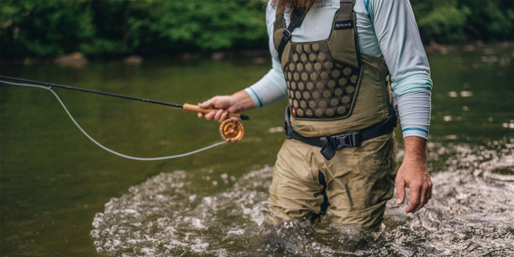 fly fishing waders with boots