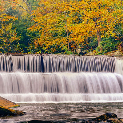 A waterfall at McConnells Mill State Park