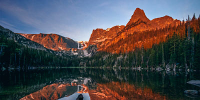 Sunrise at Odessa Lake, Rocky Mountain National Park, CO