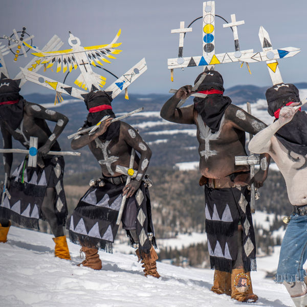 A traditional dance at Sunrise Park Resort