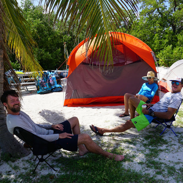 A view of the campground at Dry Tortugas