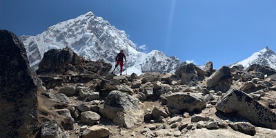 Kirstie Ennis during her Everest expedition 