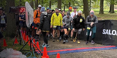  Salomon x Public Lands Trail Fest runners at the start of the race