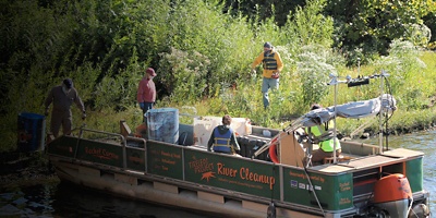 Allegheny CleanWays boat cleanup