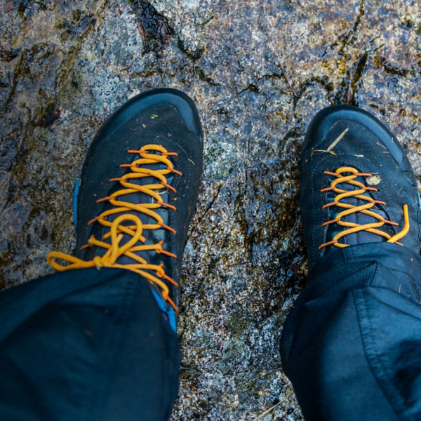 A climbers approach shoes