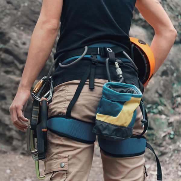 Climber witha harness