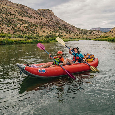 Kayakers on the Gunnison River, Gunnison Gorge Wilderness, Montrose, Colorado.