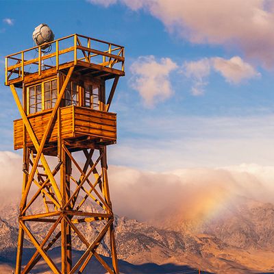 Old Guard Tower Manzanar Internment Camp California