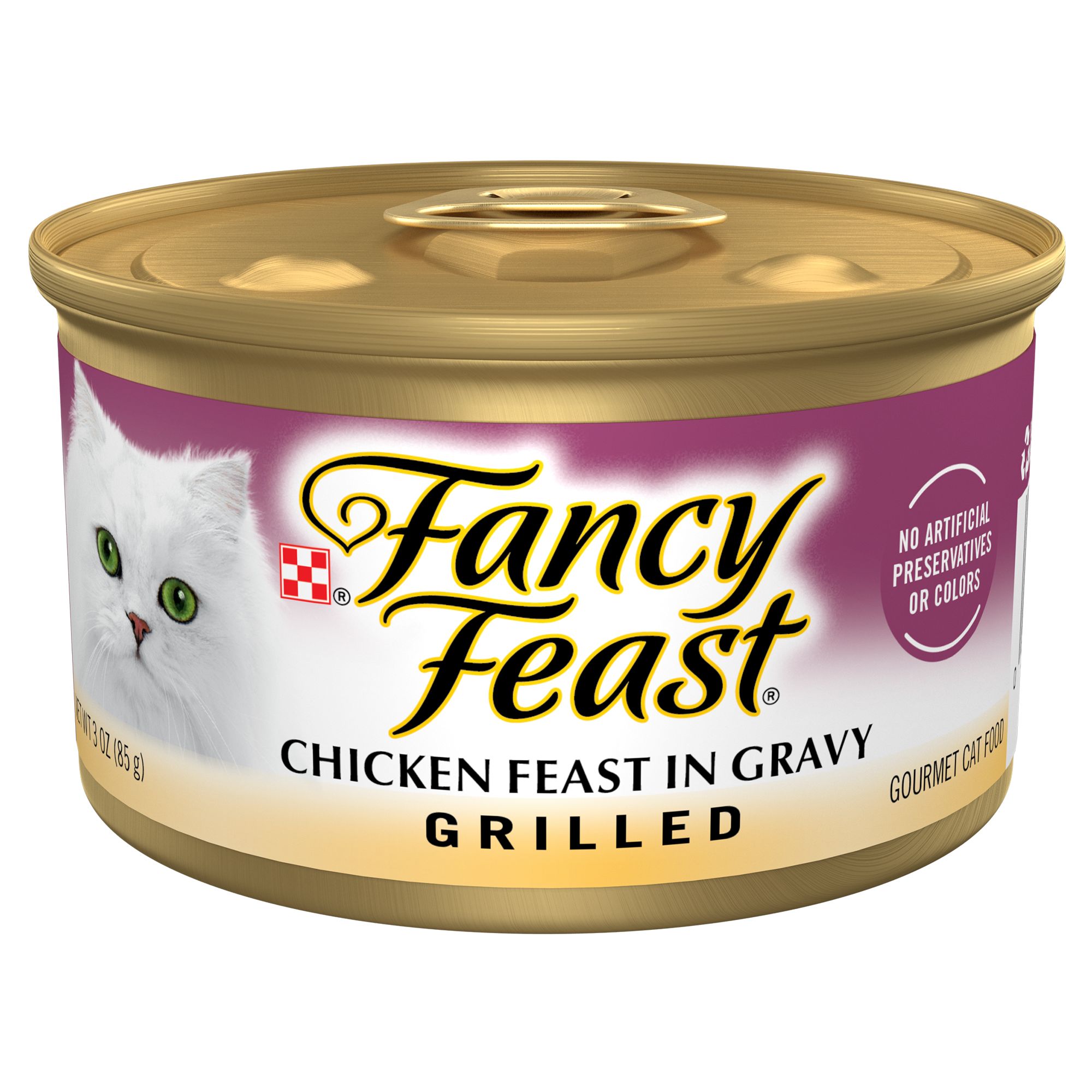 Fancy Feast All Life Stages Cat Wet Food - Grilled, 3 oz, Flavor: Chicken | PetSmart