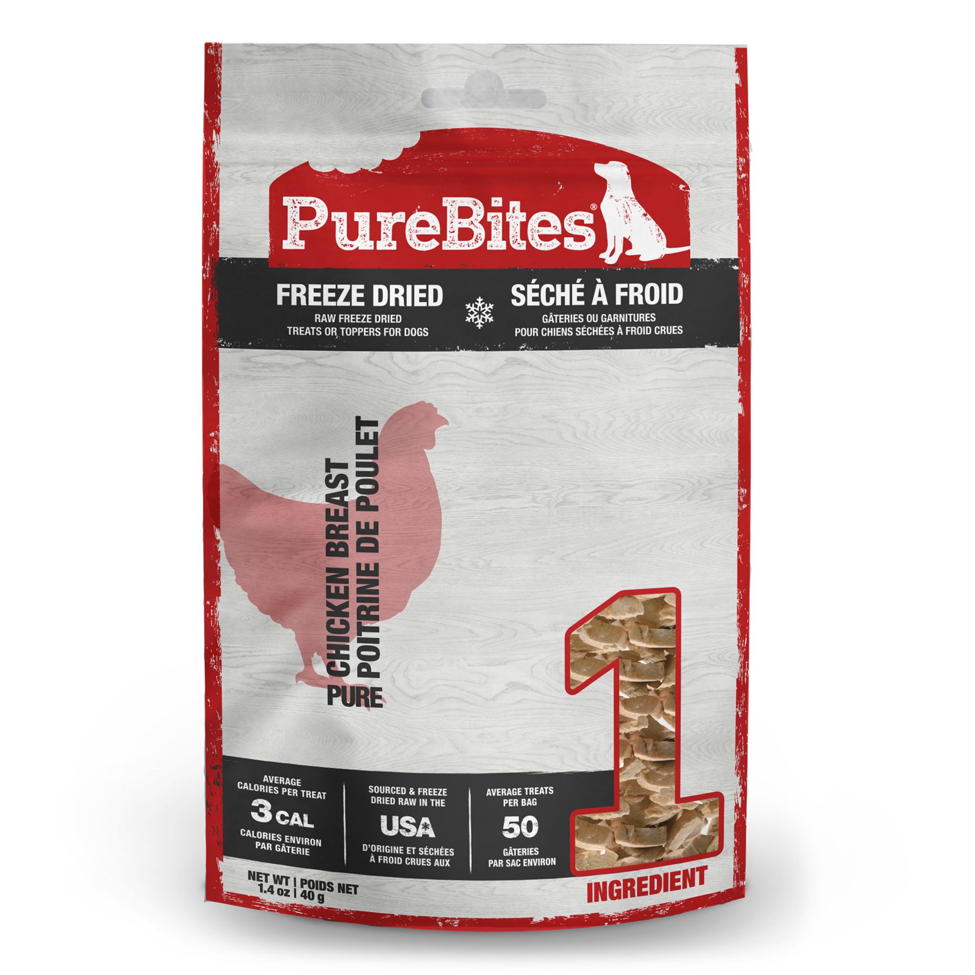 PureBites Freeze Dried Dog Treat - Chicken, size: 1.4 oz | PetSmart