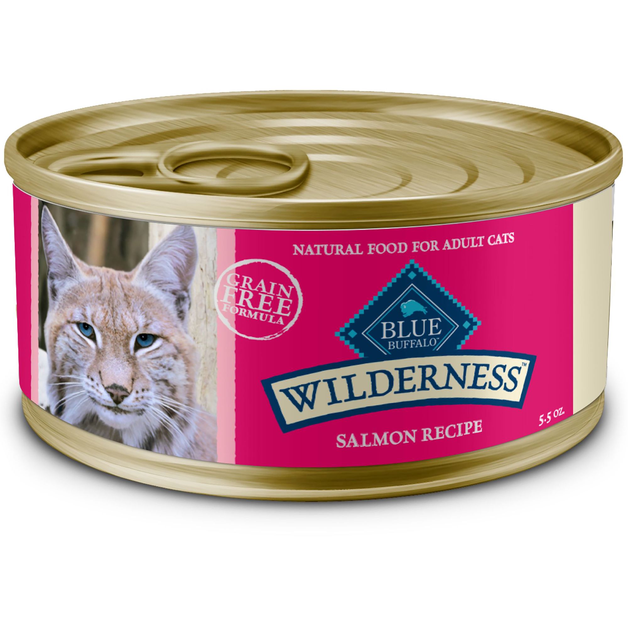 Blue Buffalo Wilderness Adult Wet Cat Food - Grain Free, Pate, 5.5 Oz., Salmon Flavor | PetSmart