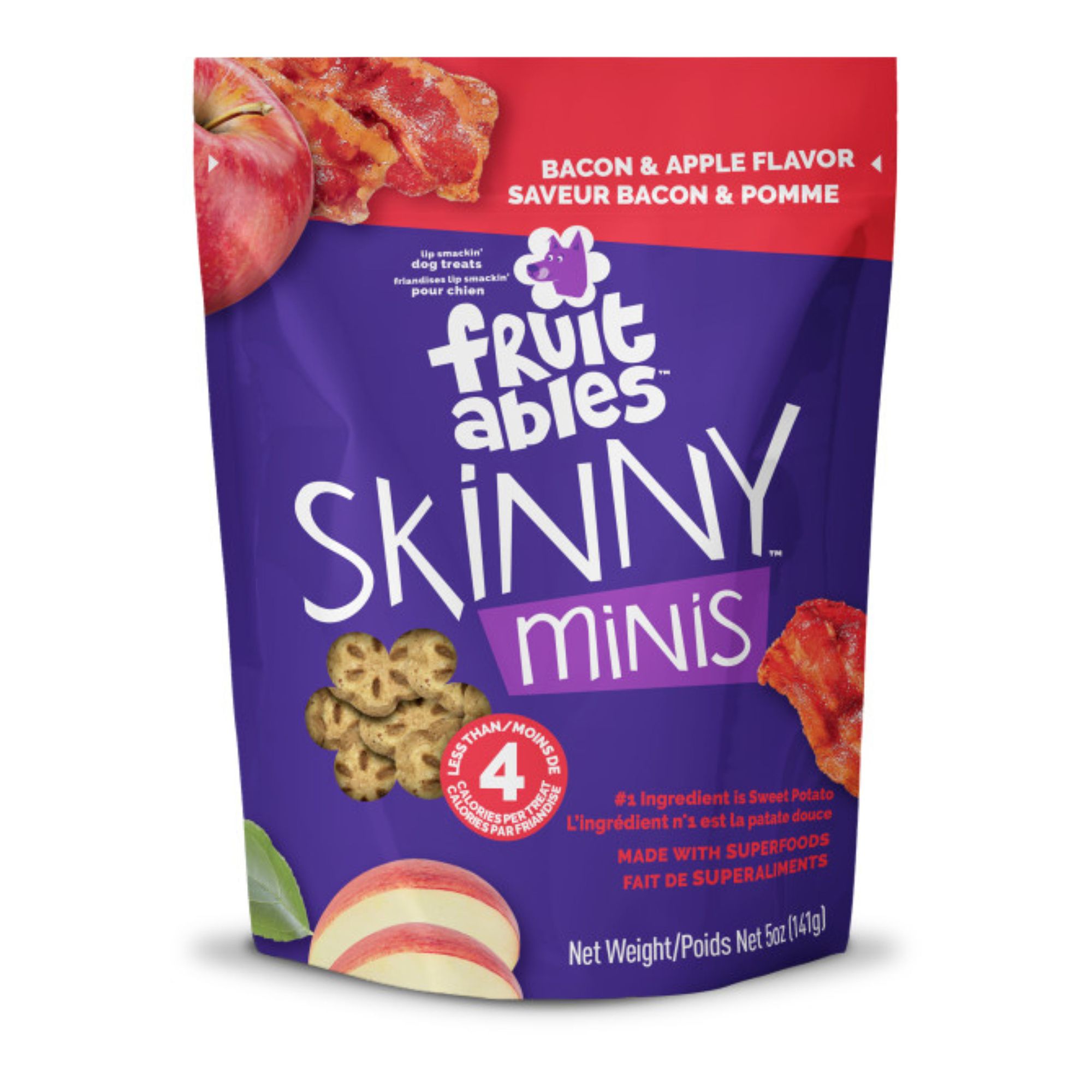 Fruitables Skinny Minis™; Dog Treat - Natural, Apple Bacon, Apple and Bacon Flavor, size: 5 oz | PetSmart