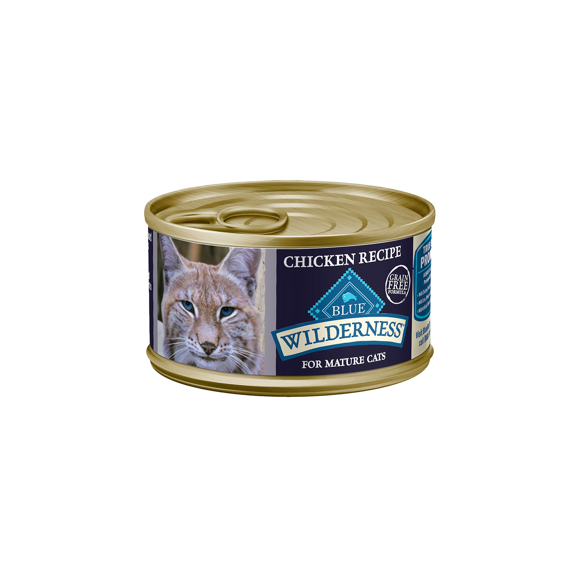 Blue Buffalo Wilderness Senior Wet Cat Food - Grain Free, 3 Oz., Chicken Flavor | PetSmart