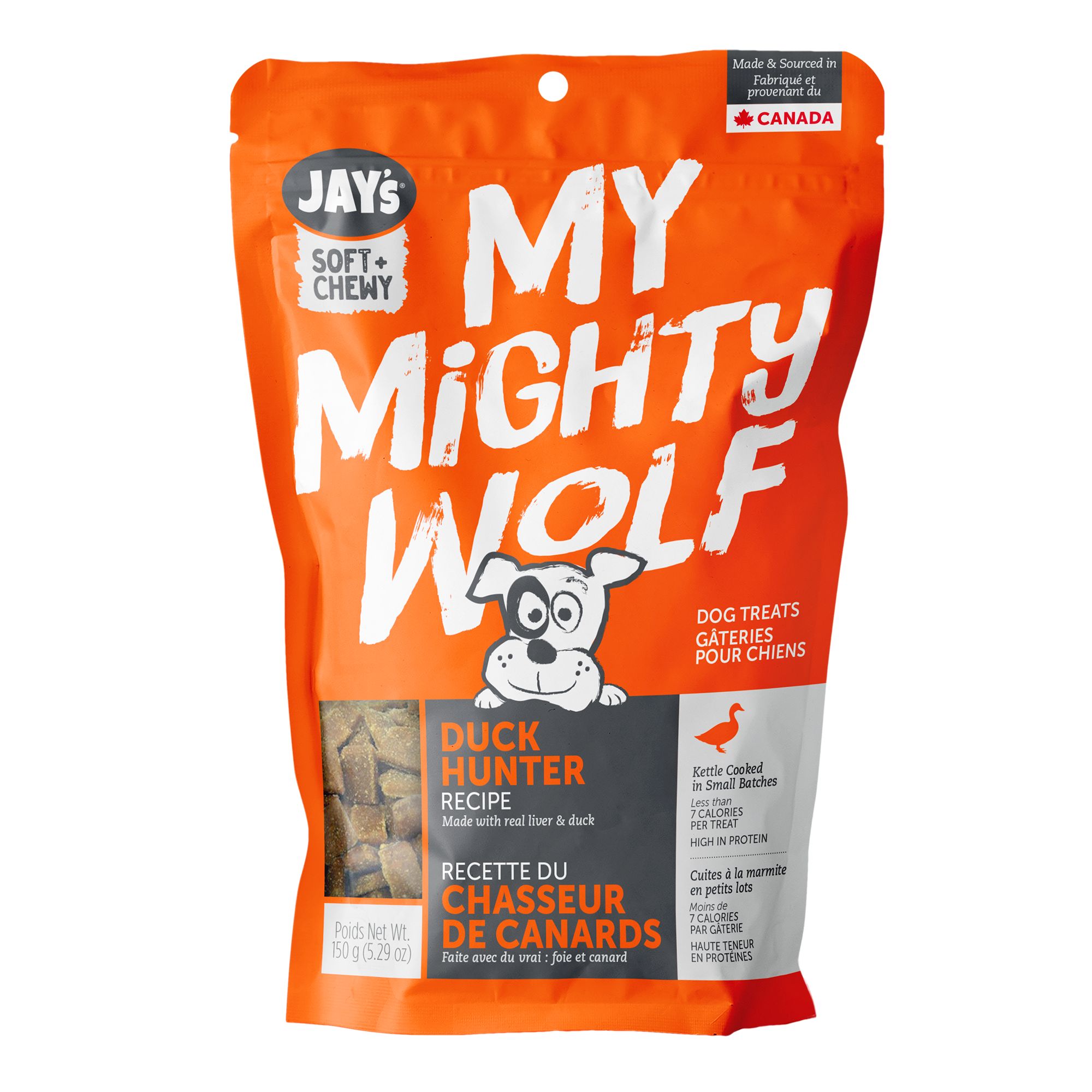 Waggers™; My Mighty Wolf Dog Treat - Natural, Grain Free, Duck, size: 150 g | PetSmart