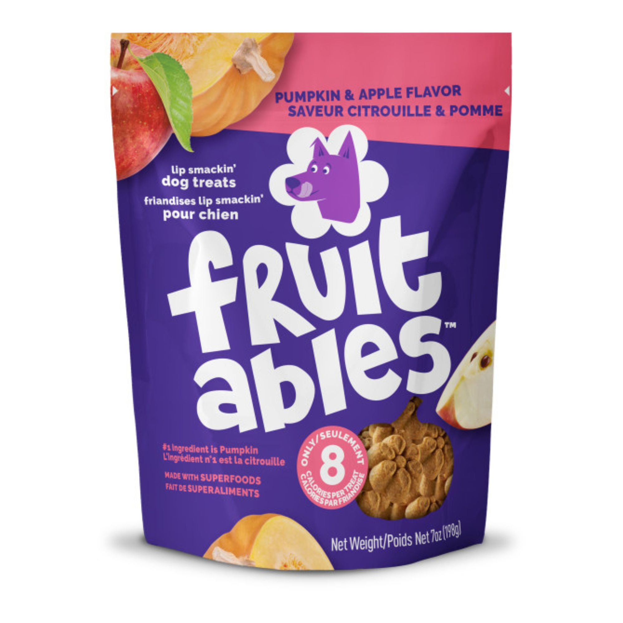 Fruitables Dog Treat - Natural, Pumpkin and Apple, size: 7 oz | PetSmart