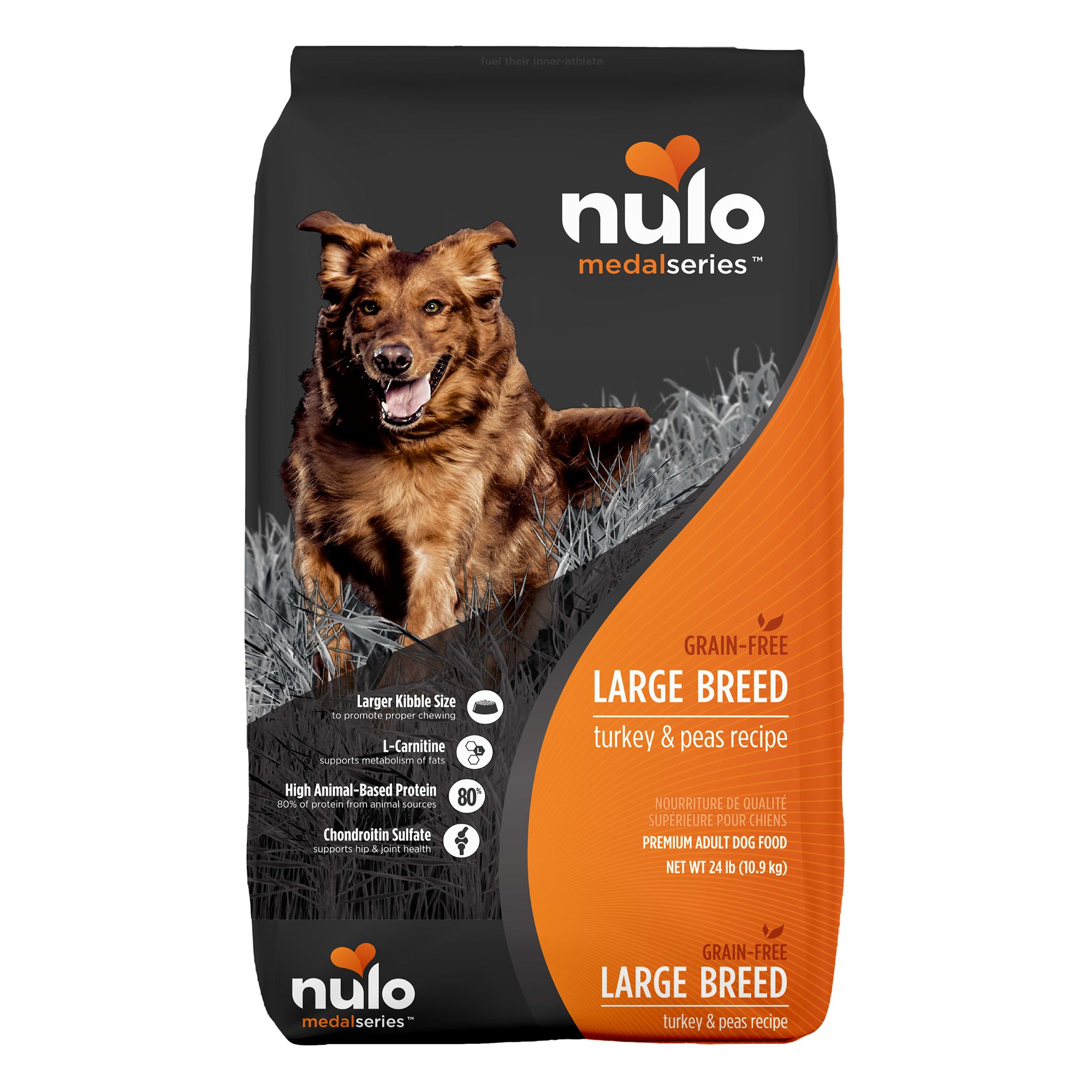 Nulo MedalSeries Large Breed High Protein Dry Dog Food - Turkey and Peas Recipe, size: 24 lbs | PetSmart