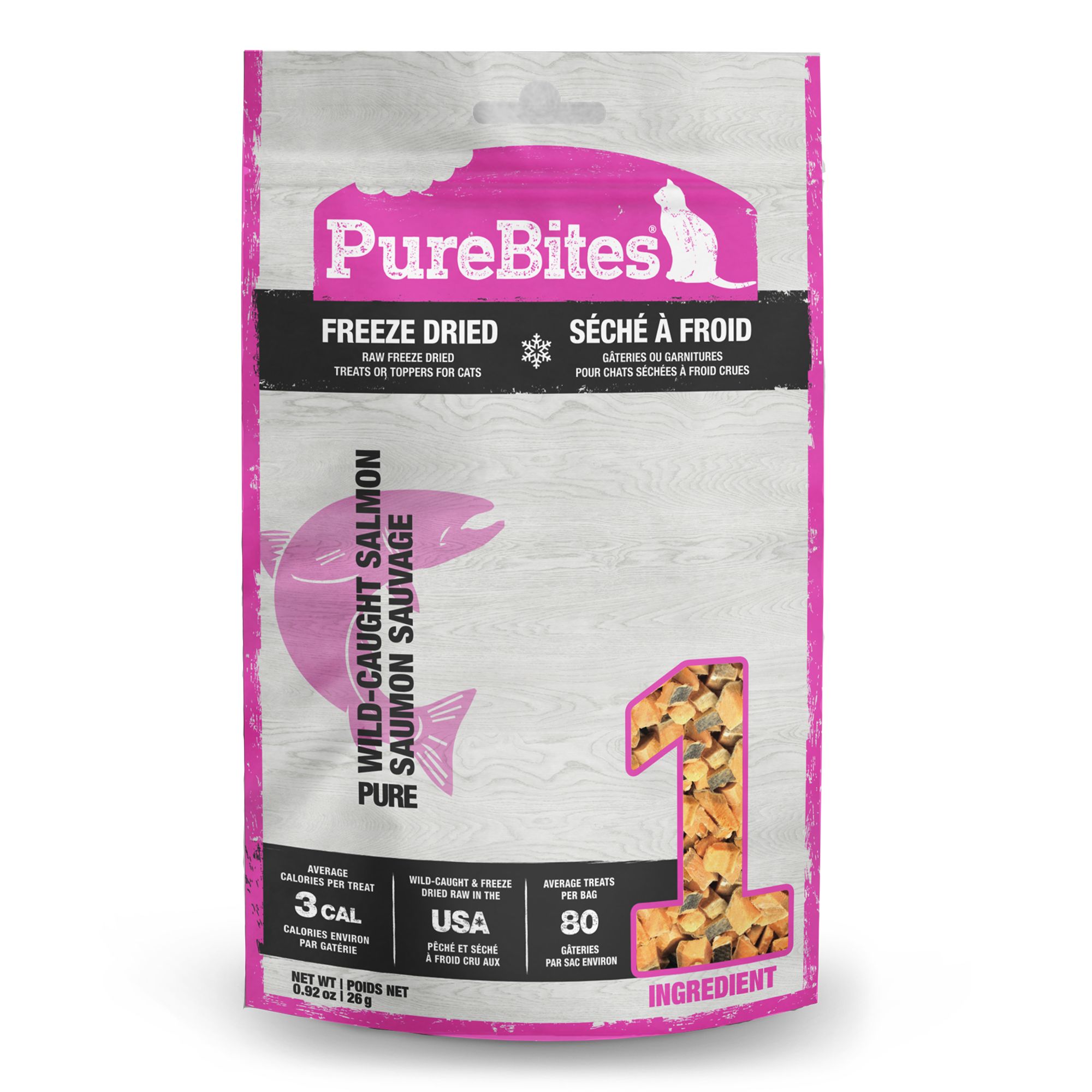 Purebites All Natural Salmon Freeze Dried Value Pack Cat Treat, size: 0.92 oz | PetSmart