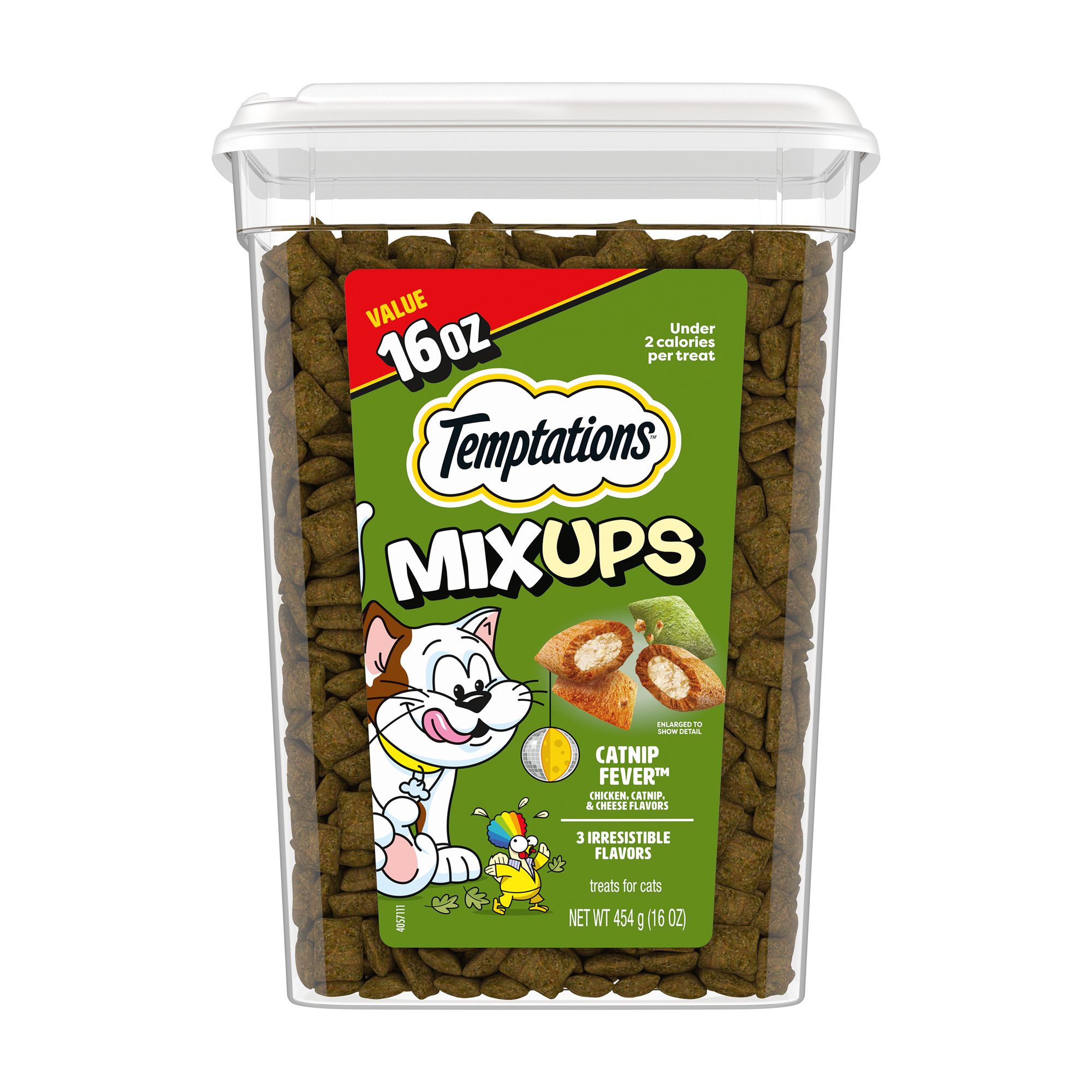 Temptations; Mixups Cat Treats - Soft And Crunchy, Catnip Fever, Size: 16 oz, Flavor: Chicken | PetSmart Red