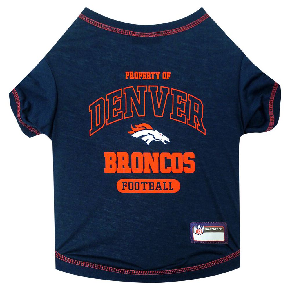 Pets First Denver Broncos Nfl Team T-Shirt, Size: Large | PetSmart