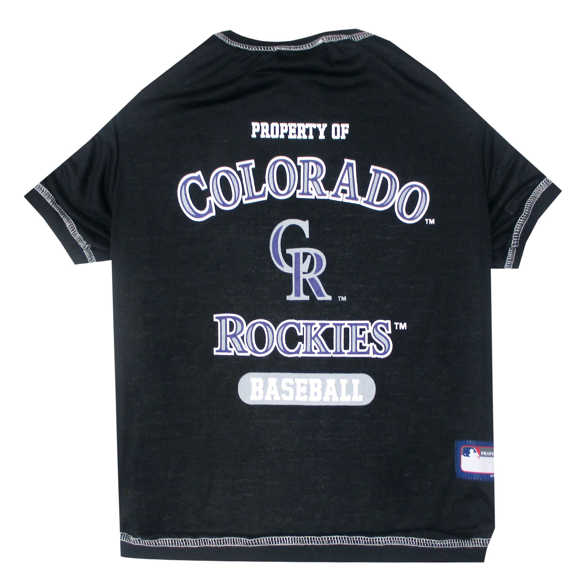 Pets First Colorado Rockies MLB Team T-Shirt, Size: Medium | PetSmart