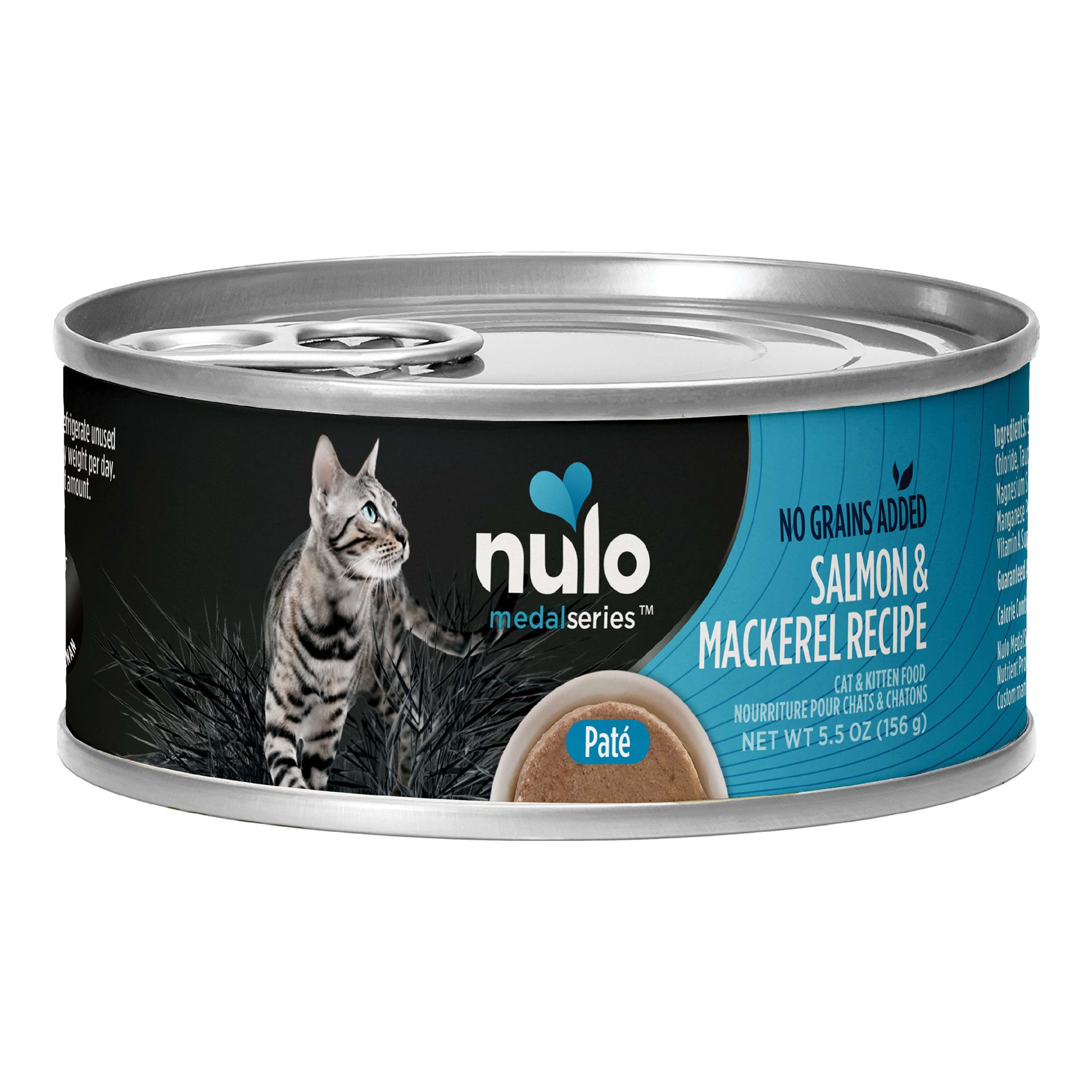 Nulo MedalSeries All Life stages Wet Cat Food - Grain Free, No Corn, Wheat and Soy, 5.5 Oz., Salmon and Mackerel Flavor | PetSmart