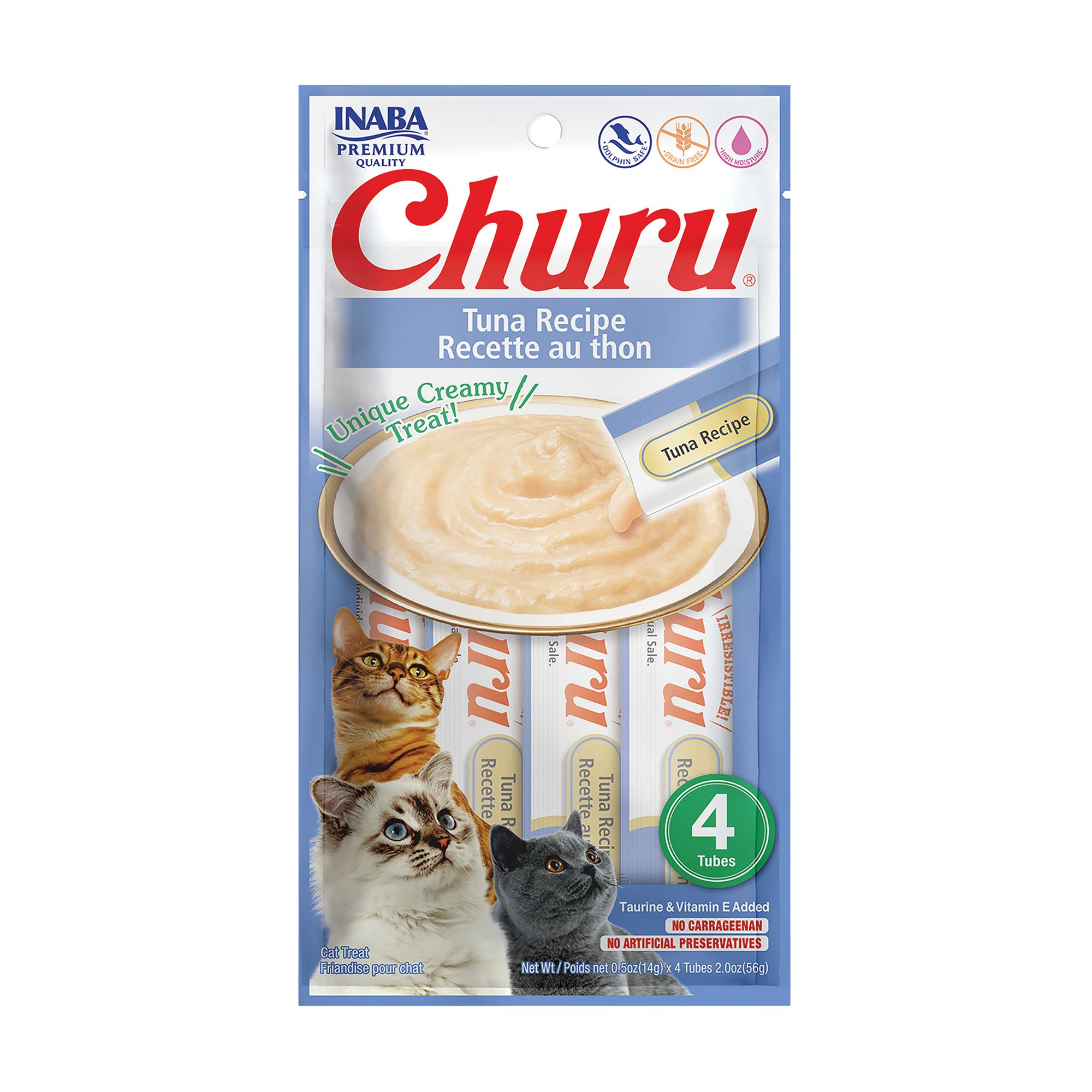 Inaba Churu Creamy Puree Lickable Cat Treat - 2 Oz, Tuna Flavor | PetSmart