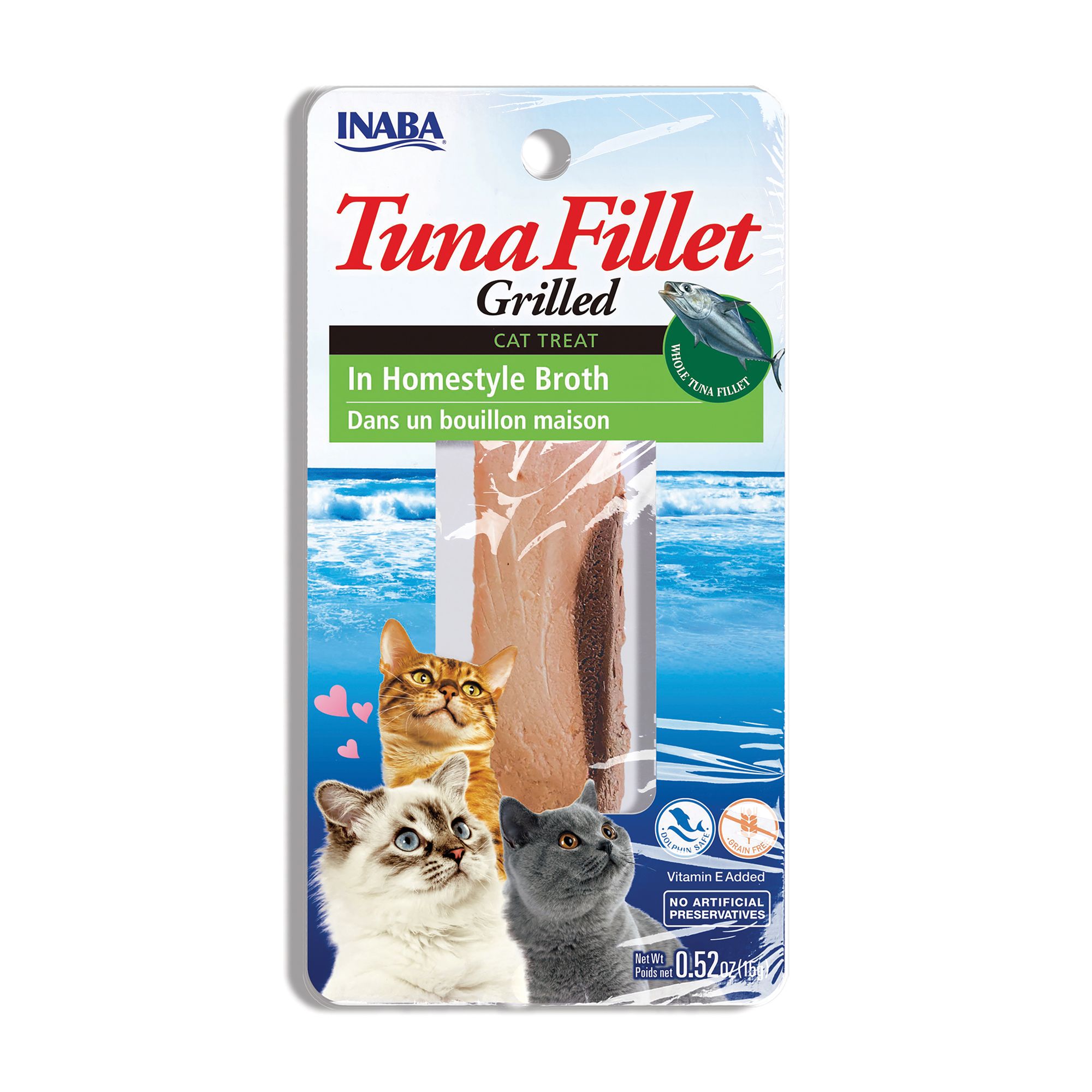 Inaba Ciao Grilled Fillets Cat Treat - Tuna in Homestyle Broth, size: 15 g | PetSmart