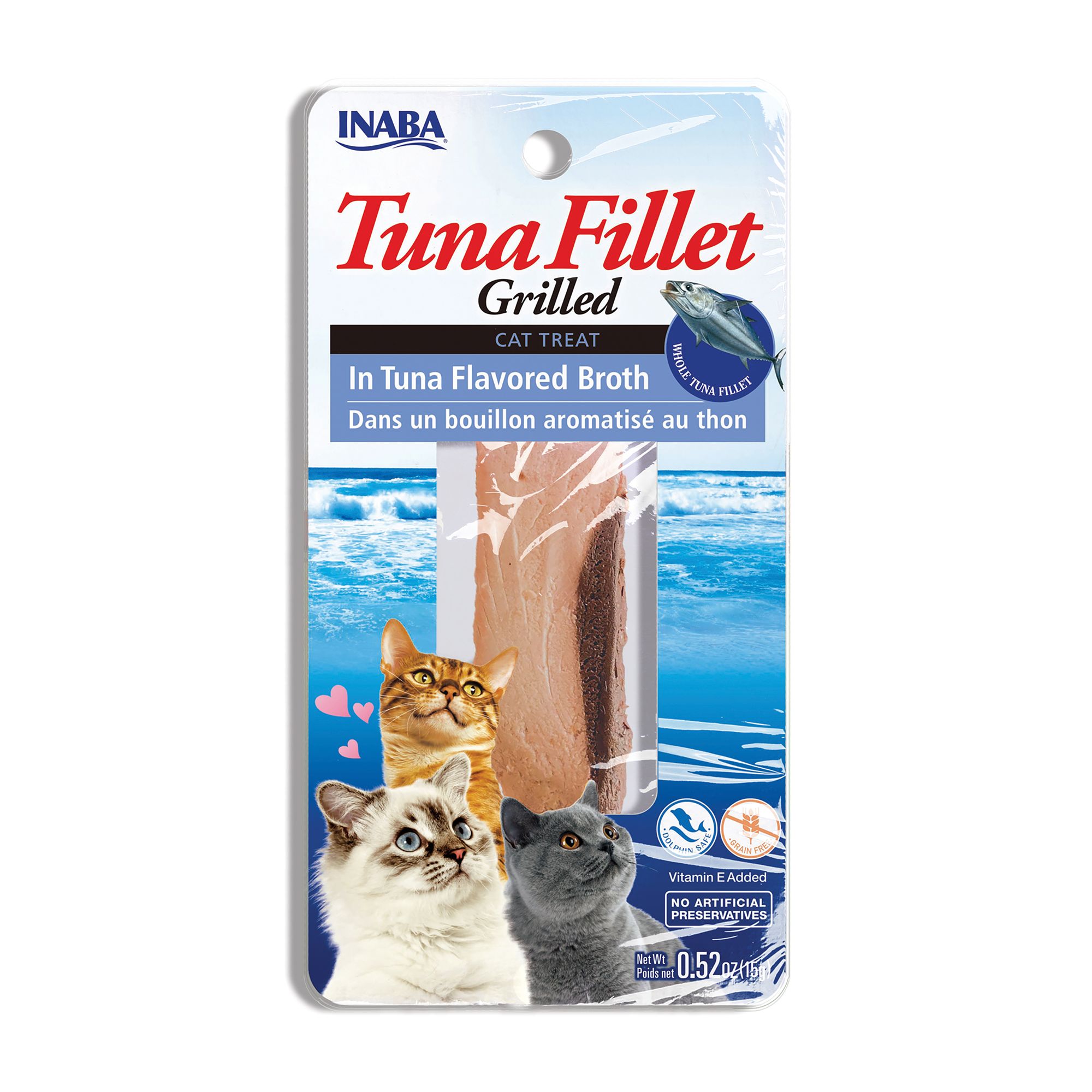 Inaba Grilled Fillets Cat Treat - Tuna in Tuna Broth, size: 15 g | PetSmart