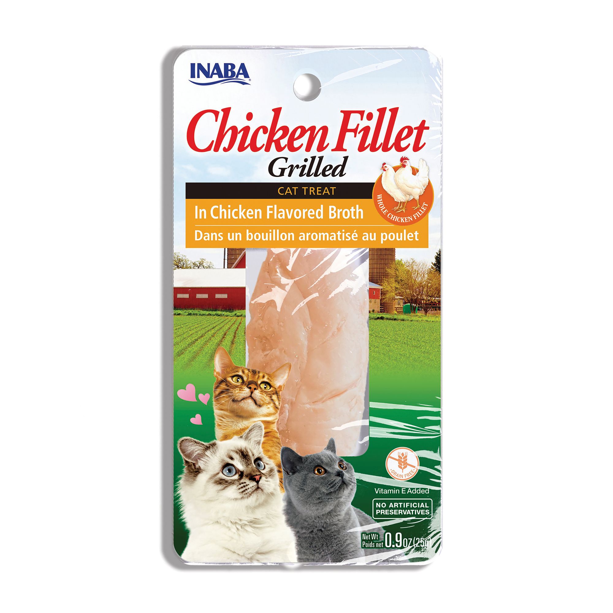 Inaba Grilled Fillet Cat Treat - Chicken in Broth, size: 25 g | PetSmart