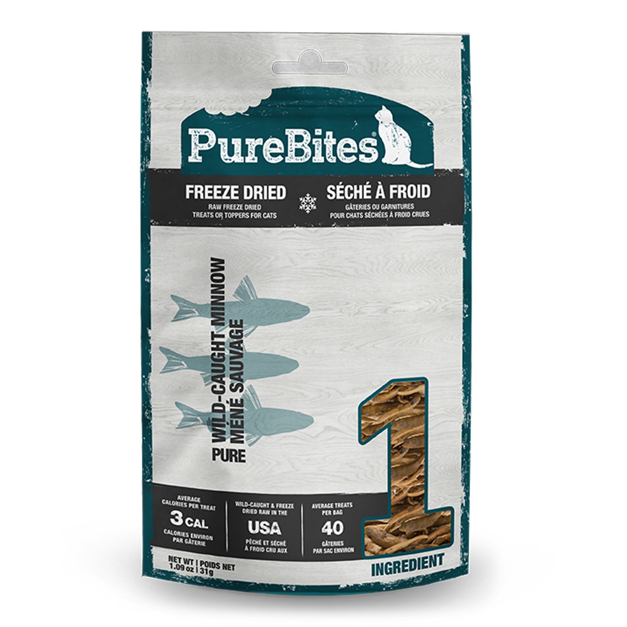 Purebites Freeze Dried Cat Treat - Minnow 1.09 OZ, size: 1 count | PetSmart
