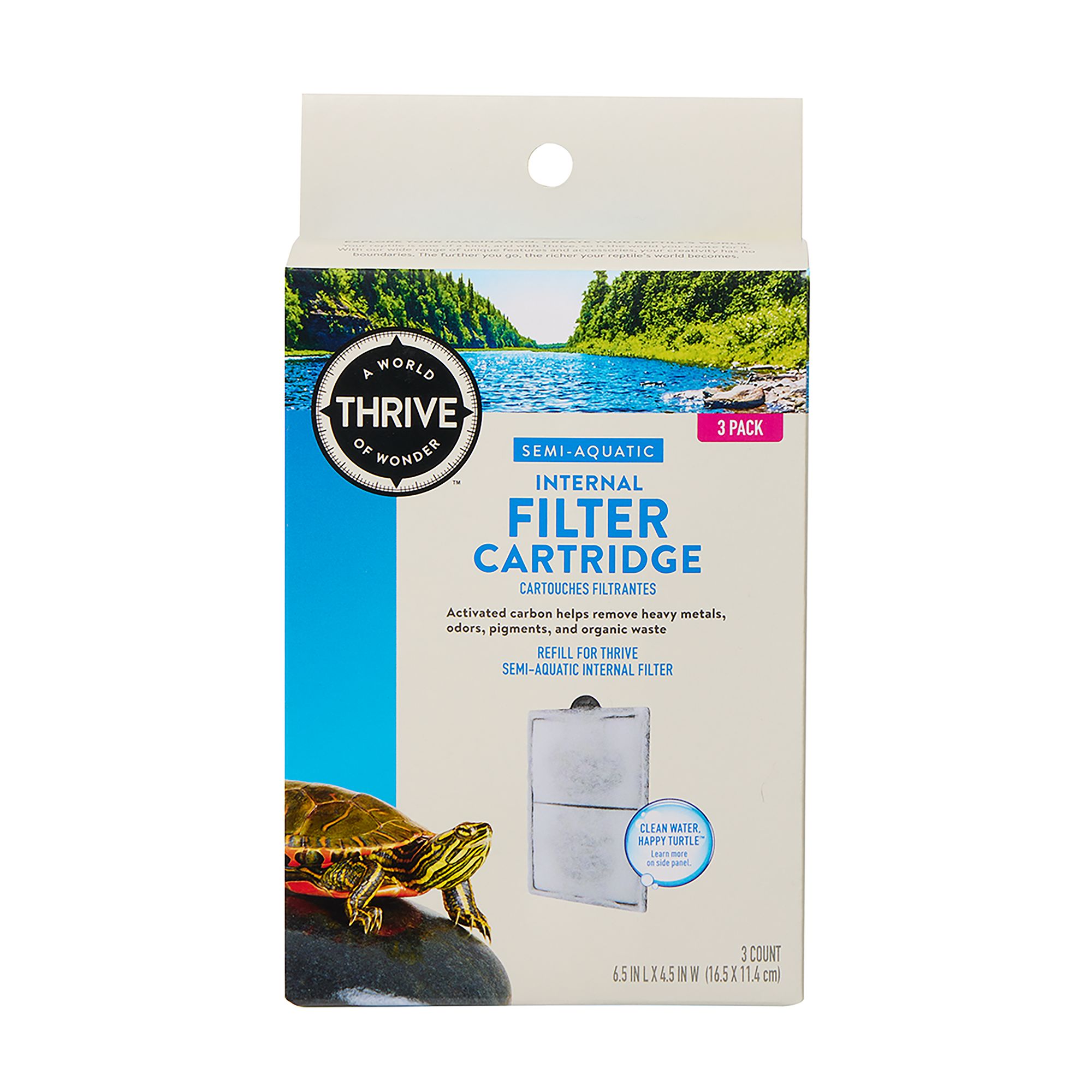Thrive Semi-Aquatic Internal Filter for Turtle Tanks, 3-Count - 23% Off
