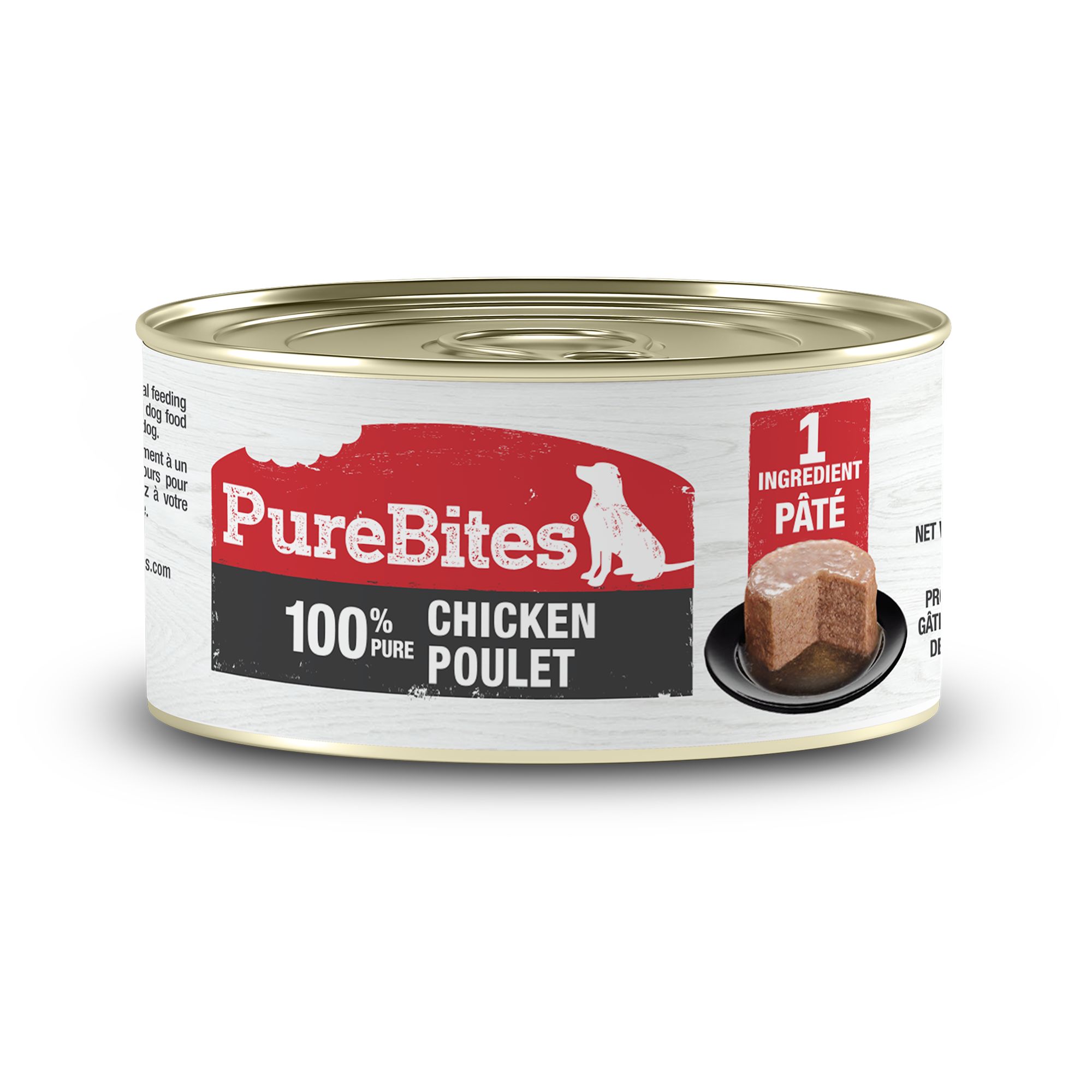 PureBites Pure Protein Chicken Pate Adult Dog Food Topper, size: 71 g | PetSmart