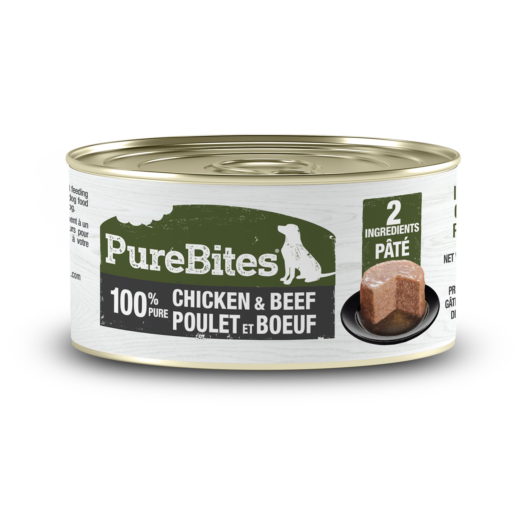 PureBites Pure Protein Chicken and Beef Pate Adult Dog Food Topper, size: 71 g | PetSmart