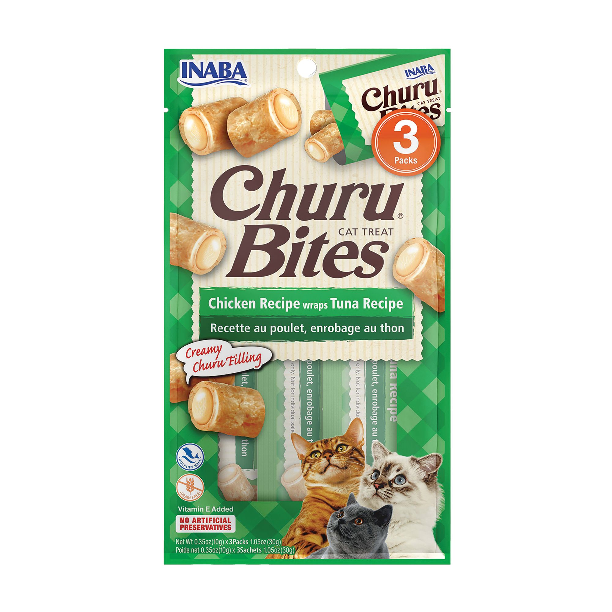 Inaba Churu Bites Cat Treats - Chicken and Tuna, size: 30 g | PetSmart