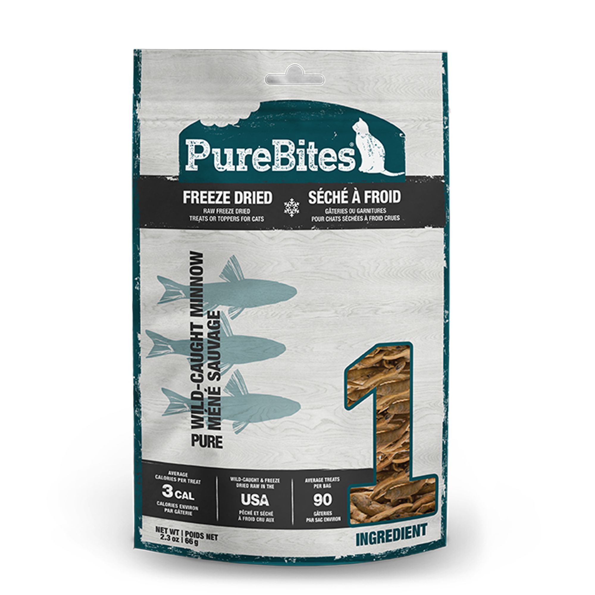 Purebites Freeze Dried Cat Treat - Minnow 2.3 OZ | PetSmart