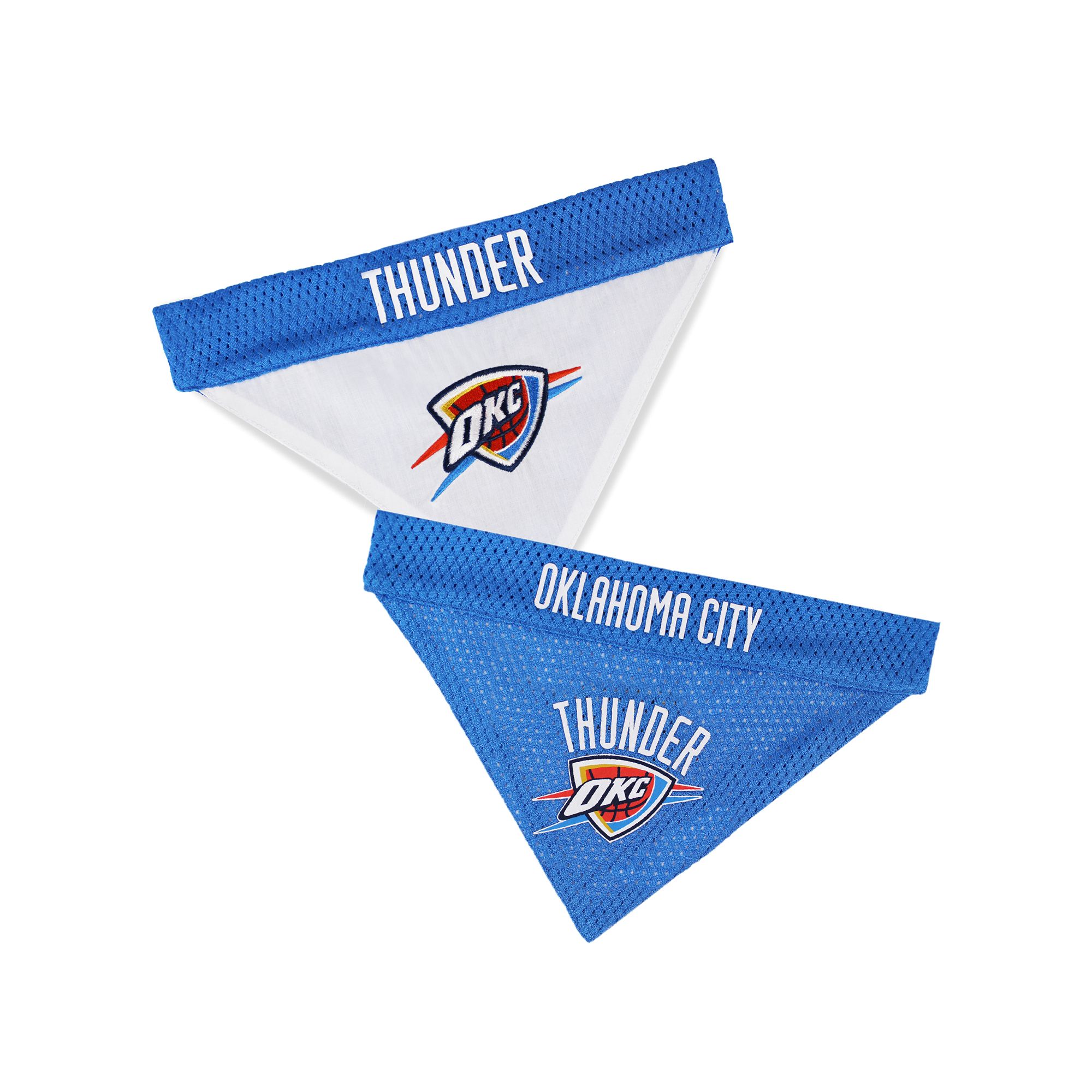 Pets First Oklahoma City Thunder Reversible Bandana, Size: Small/medium | Mesh PetSmart