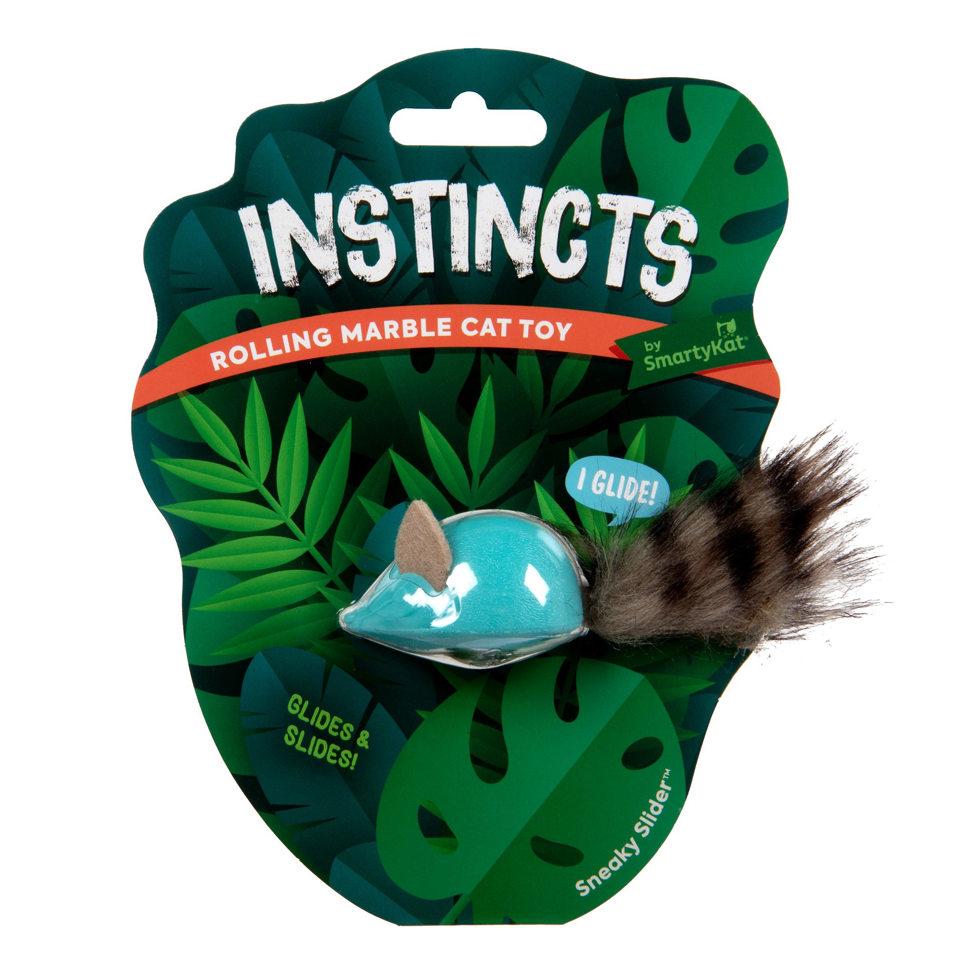 Instincts SmartyKat Sneaky Slider Rolling Marble Raccoon Cat Toy | PetSmart